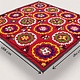 188x180  cm Hand Embroidered suzani from Uzbekistan.Tablecloth, Wall hanging, Bedspread,Bedcover No. UZ26/16