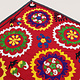 188x180  cm Hand Embroidered suzani from Uzbekistan.Tablecloth, Wall hanging, Bedspread,Bedcover No. UZ26/16