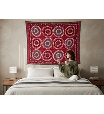 203x160   cm Hand Embroidered suzani from Uzbekistan.ablecloth, Wall hanging, Bedspread,Bedcover No.UZ26/ 17