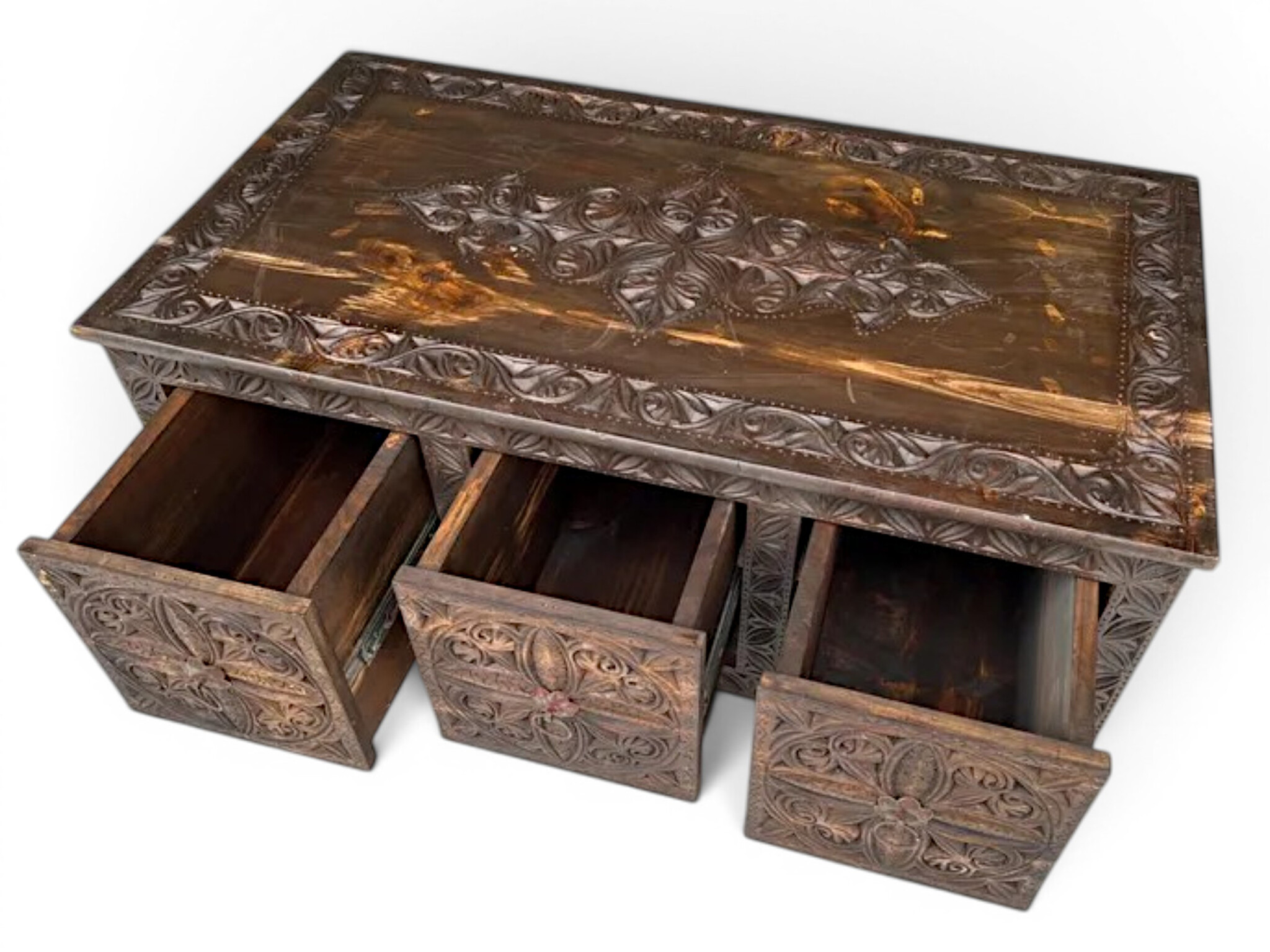 110x58 cm Tisch Couchtisch Tischtruhe Truhentisch mit Schubladen Nr:23