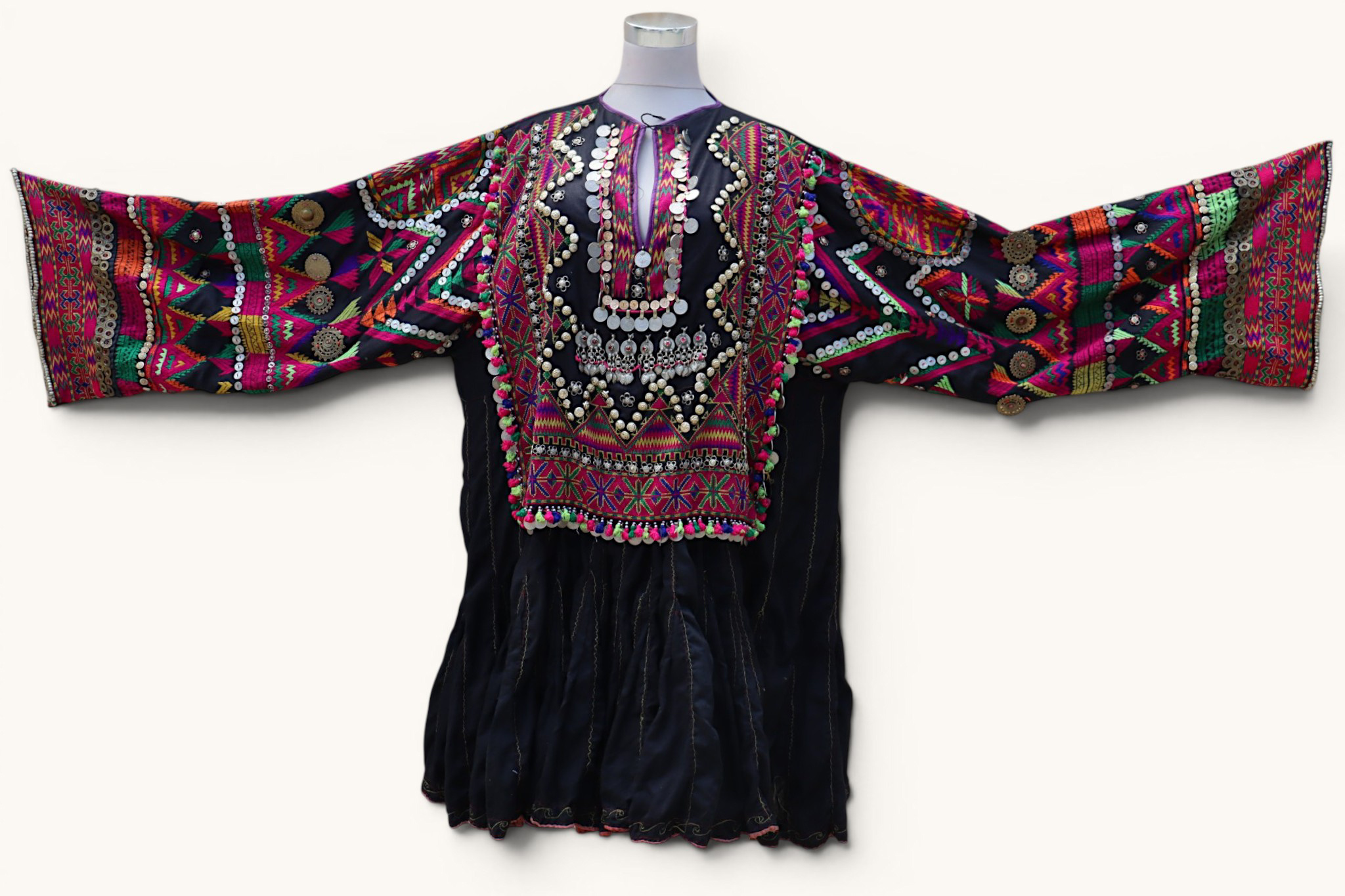 antik Frauen Hochzeit Kleid  aus Afghanistan Nuristan kohistan Jumlo Nr-WL26/B