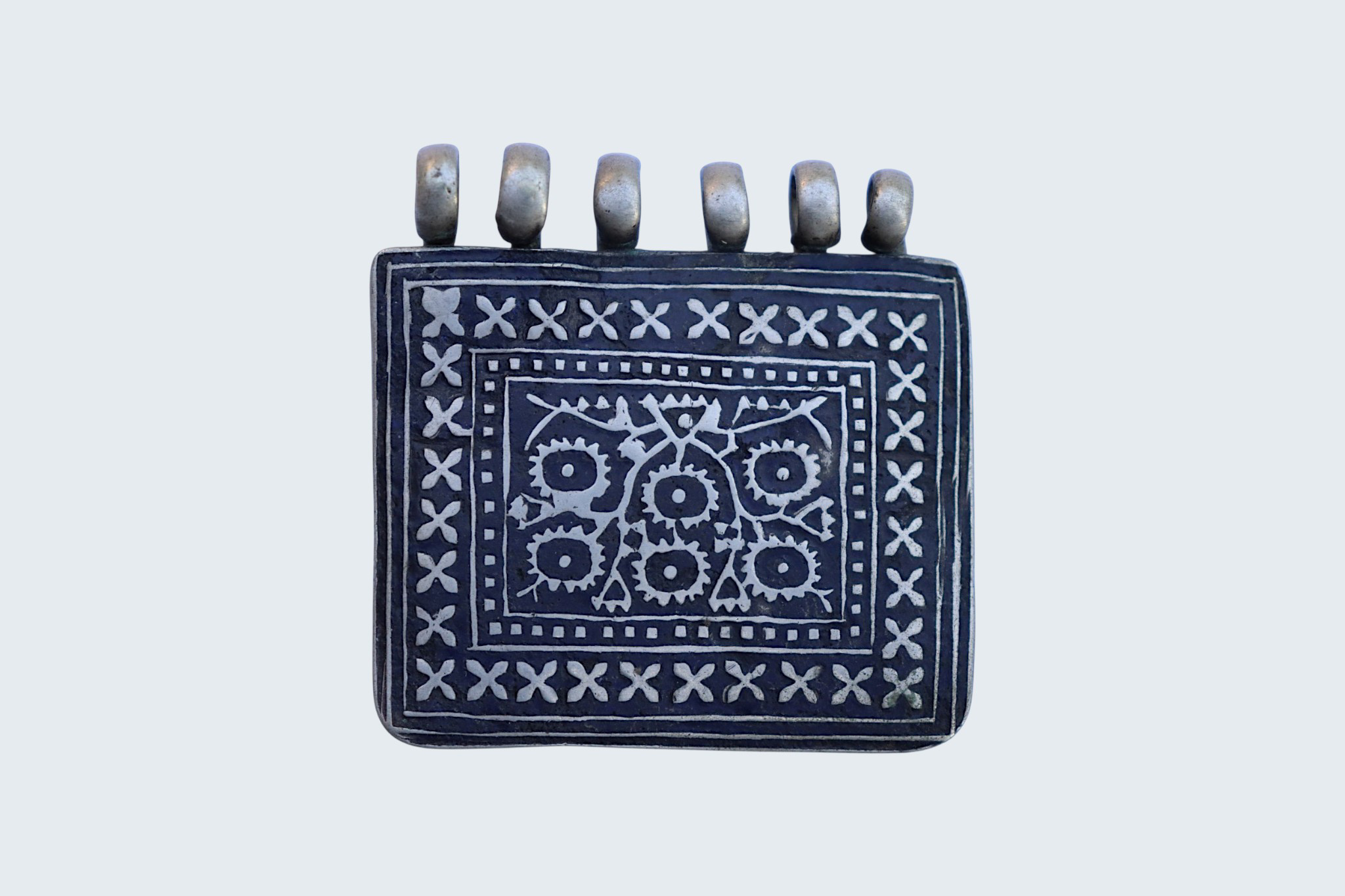 antique Multan enamelled pendant S