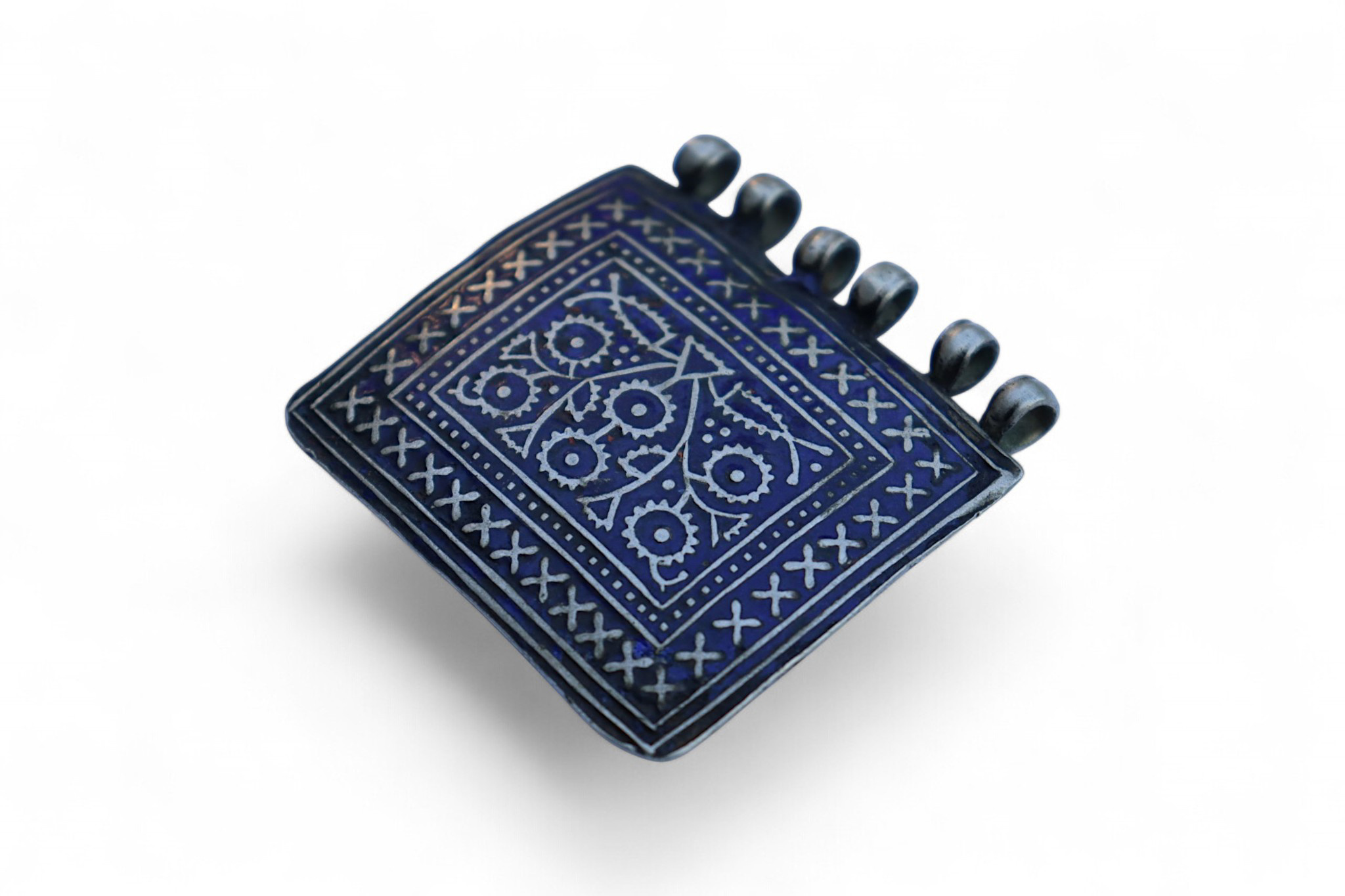 antique Multan enamelled pendant S