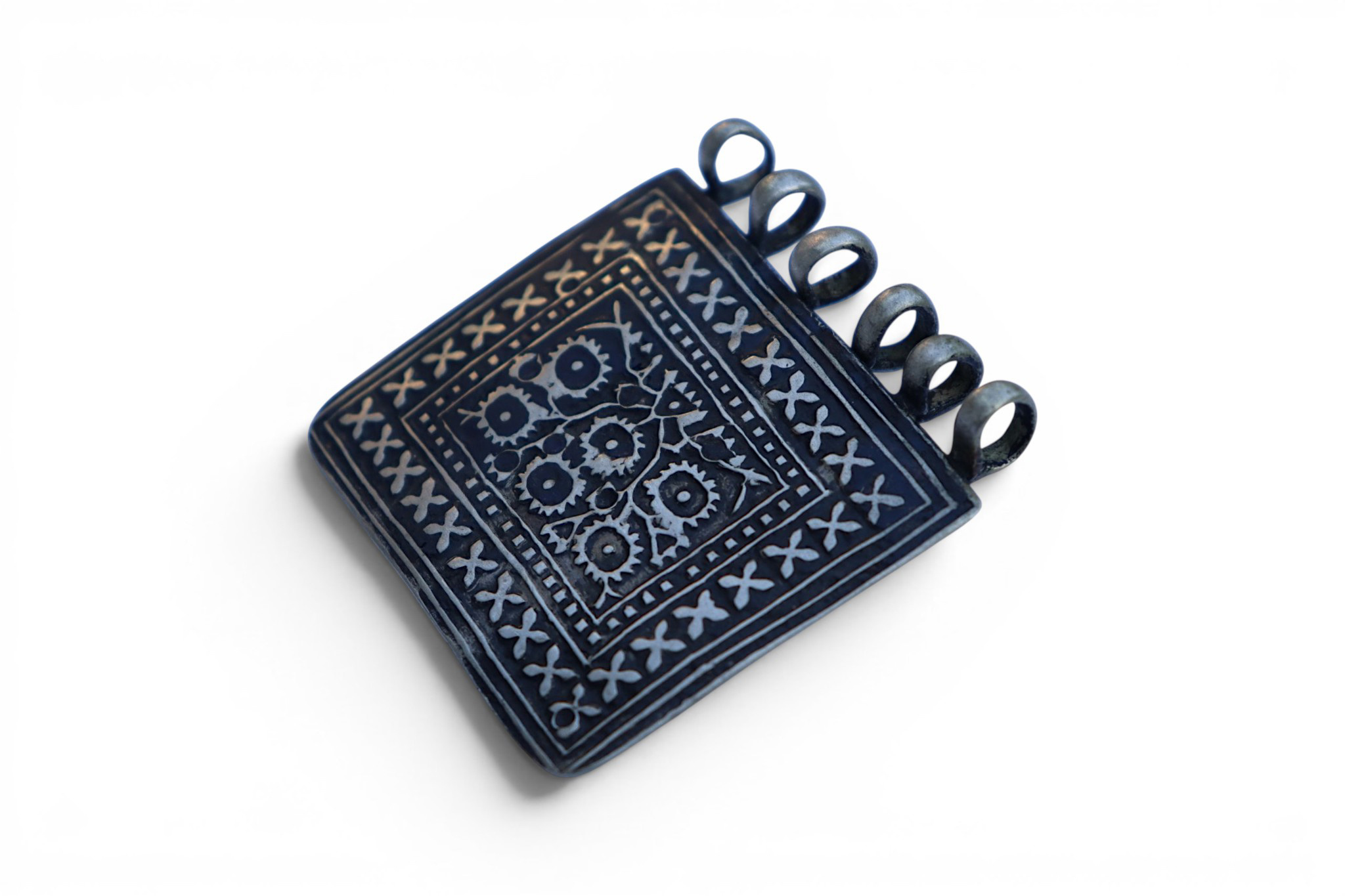  antique islamic Multan enamelled Pendant. S