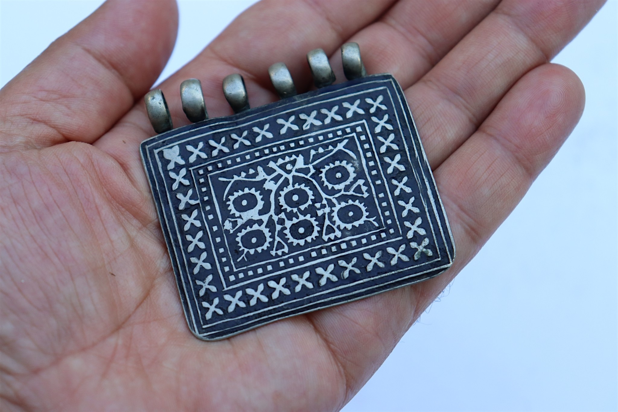  antique islamic Multan enamelled Pendant. S