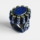 Turkmen Ring  Lapis Lazli seal stone No: 478