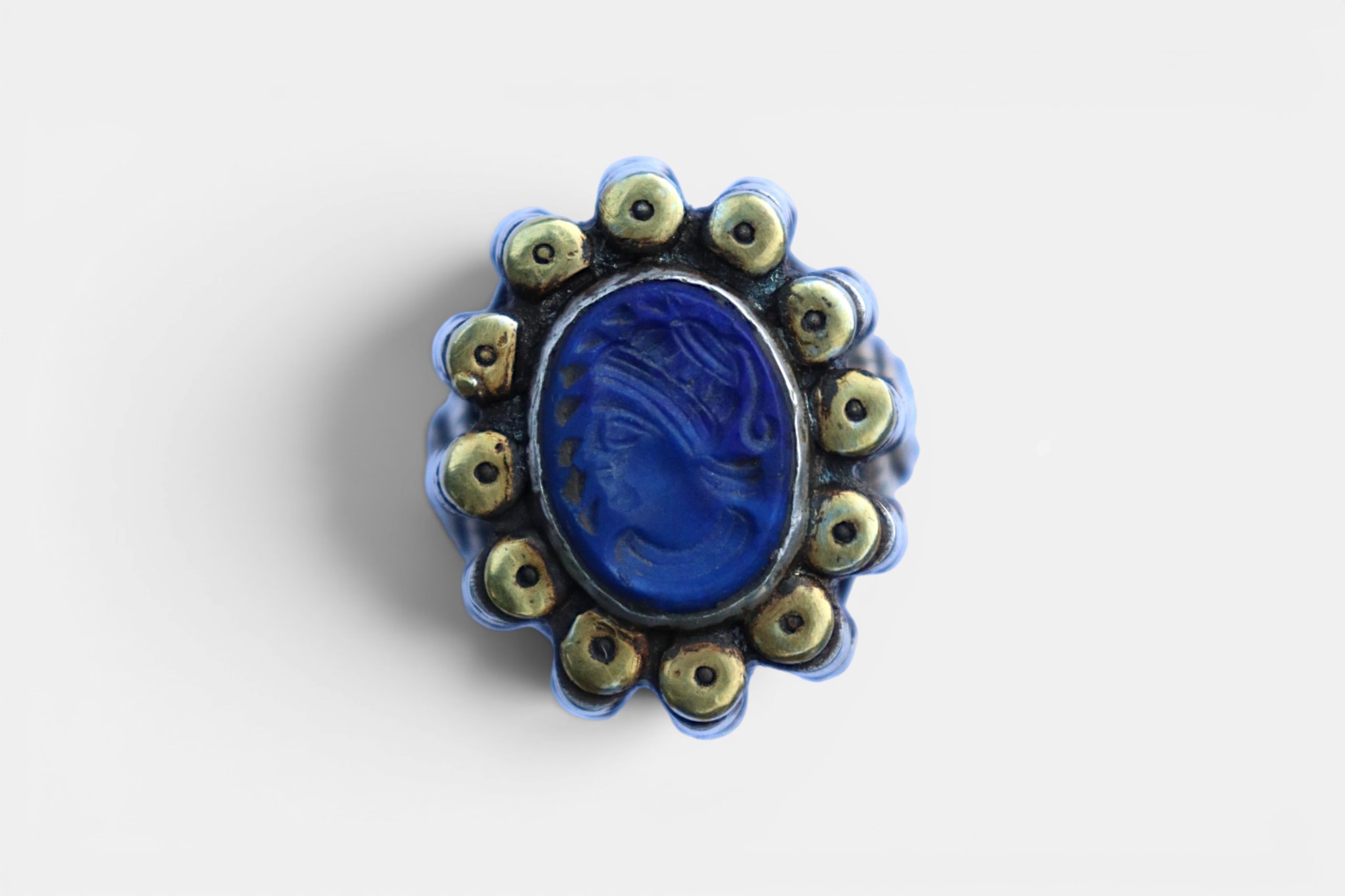 Turkmenische Lapis Lazli Siegel Ring  Nr: 478