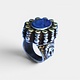 Turkmenische Lapis Lazli Siegel Ring  Nr: 478