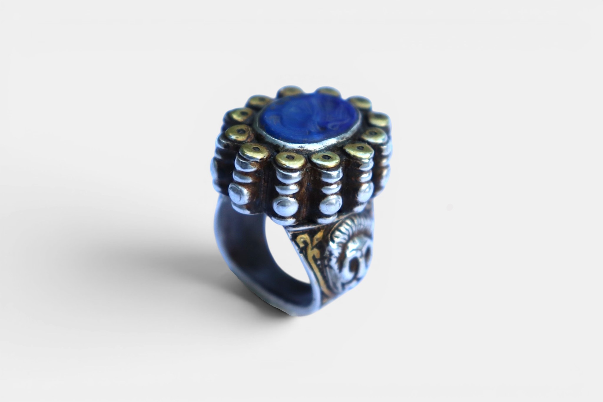 Turkmenische Lapis Lazli Siegel Ring  Nr: 478