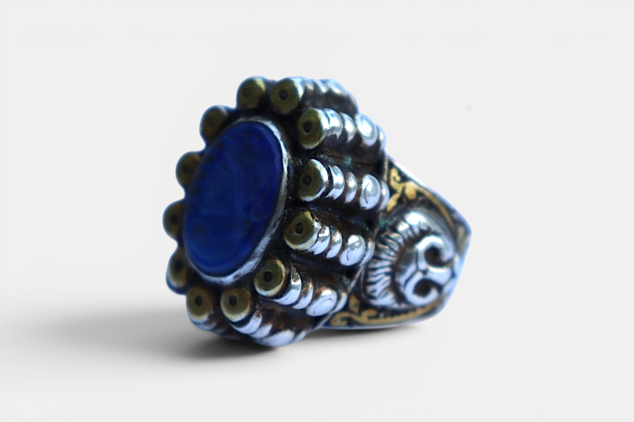 Turkmenische Lapis Lazli Siegel Ring  Nr: 478