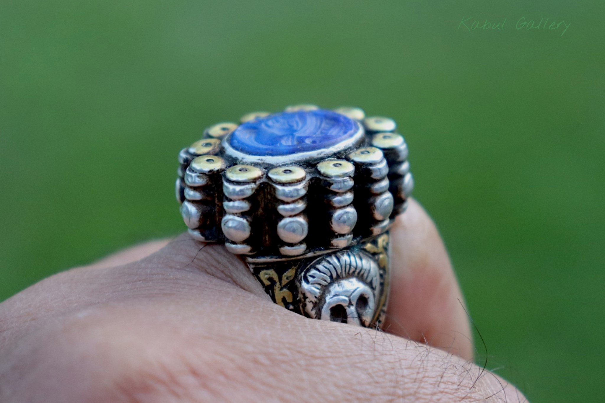 Turkmenische Lapis Lazli Siegel Ring  Nr: 478