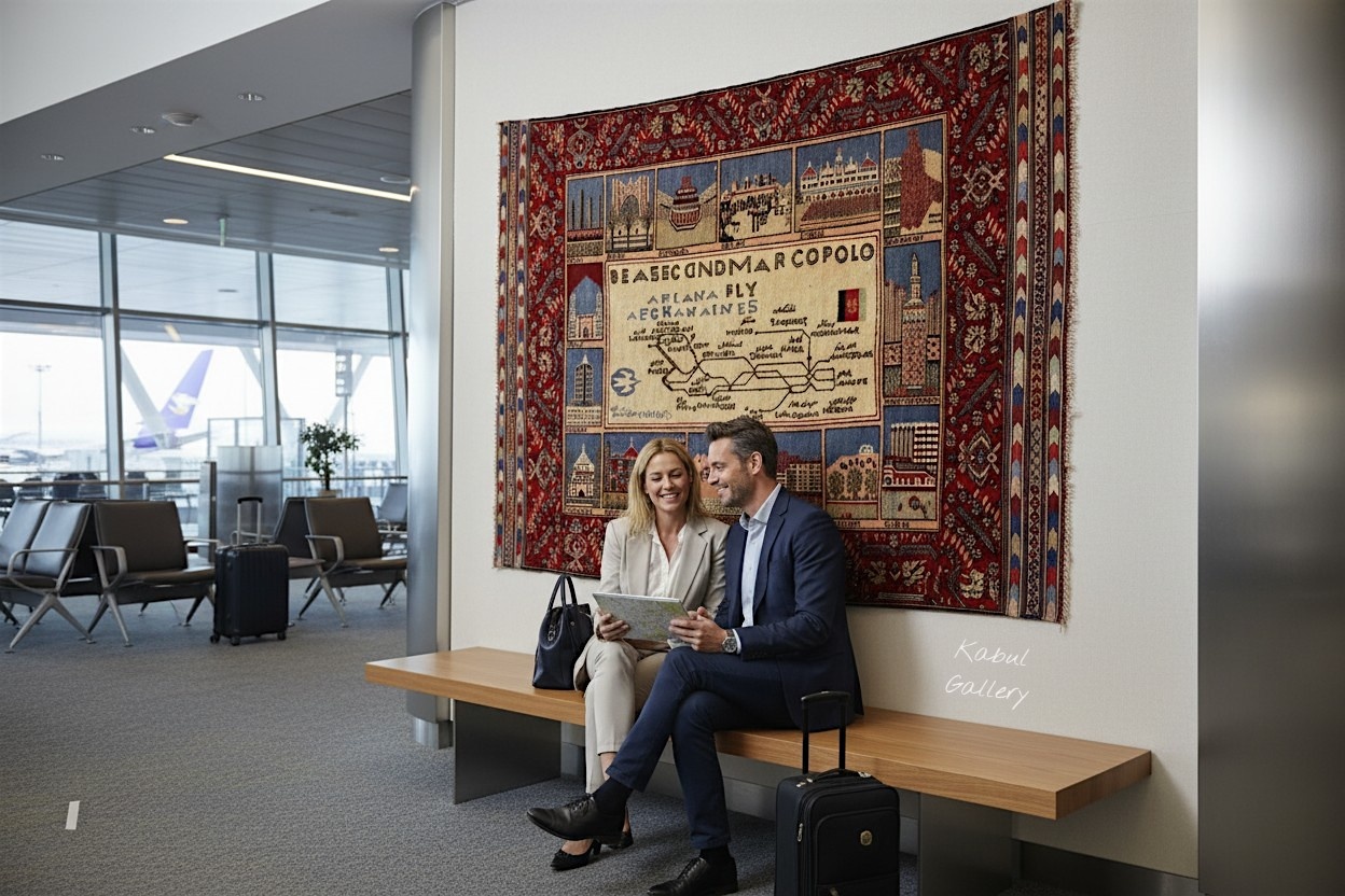 ariana afghan airlines flight routes Rug