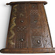 antike orient Massivholz Truhe vorderseite aus Nuristan Afghanistan pakistan  swat- Tall Wanddekoration 