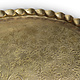 ottoman orient Islamic ottoman Hammer Engraved Brass table Tray Syria Morocco, Egypt india  Oval 115x74 cm