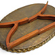 ottoman orient Islamic ottoman Hammer Engraved Brass table Tray Syria Morocco, Egypt india  Oval 115x74 cm