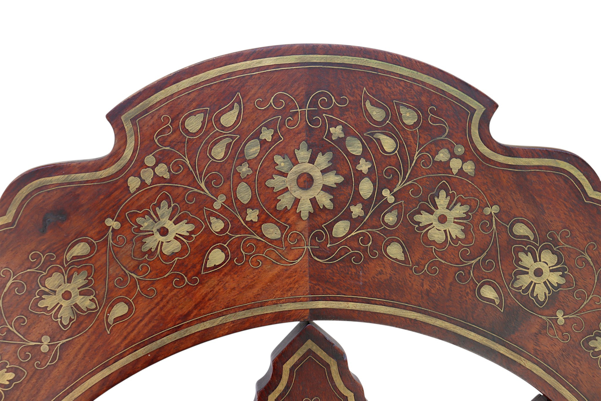 luxurious orient teak Savonarola chair and table