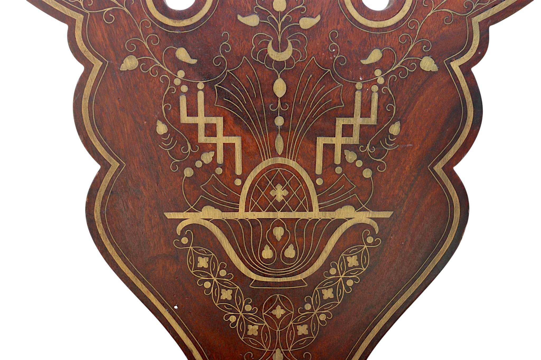 luxurious orient teak Savonarola chair and table