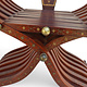 luxurious orient teak Savonarola chair and table