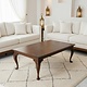 luxurious orient teak Savonarola   table - Pakistan