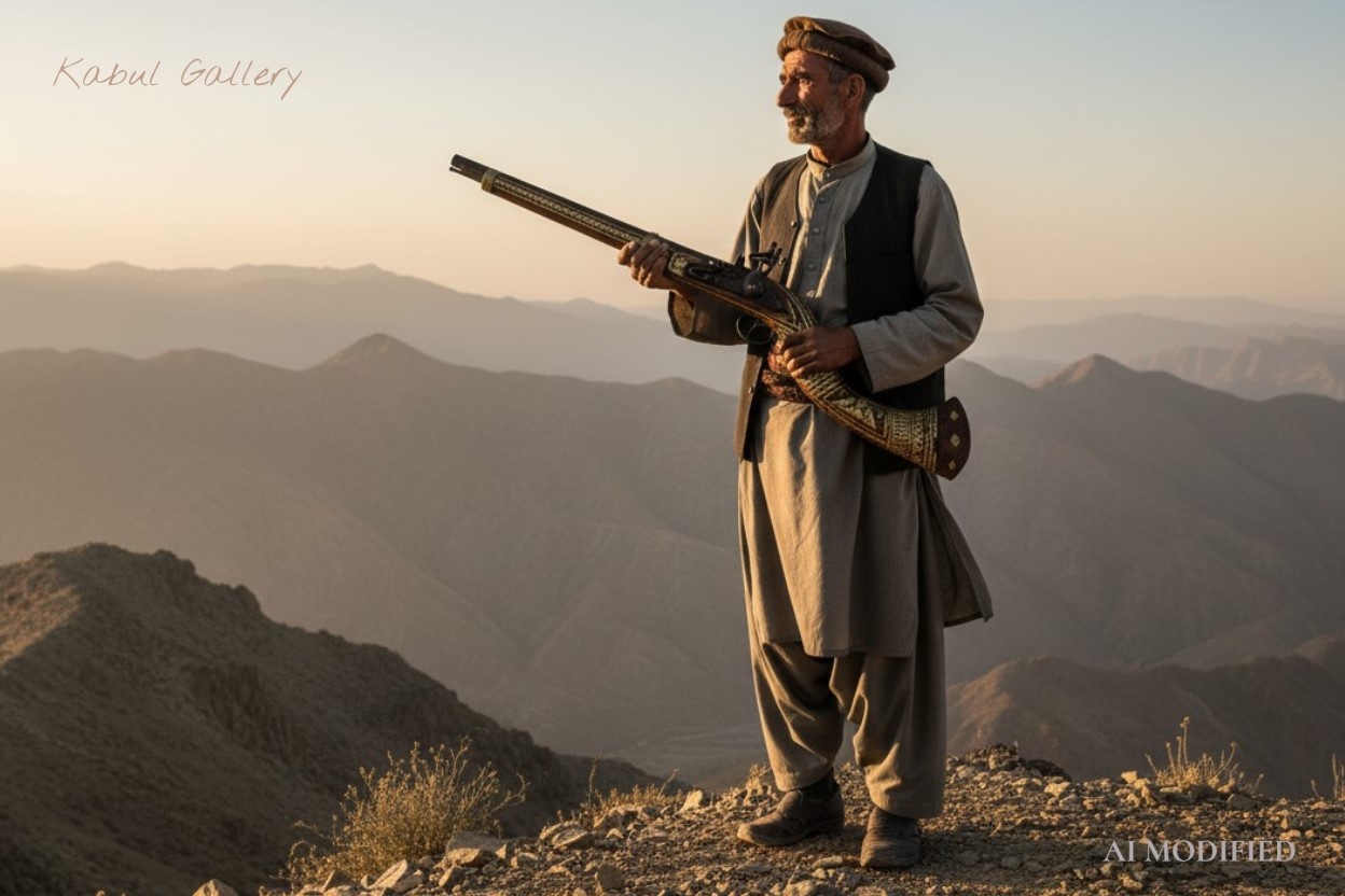 A short flintlock rifle (Djezail), Afganistan, 20th century No: 26A