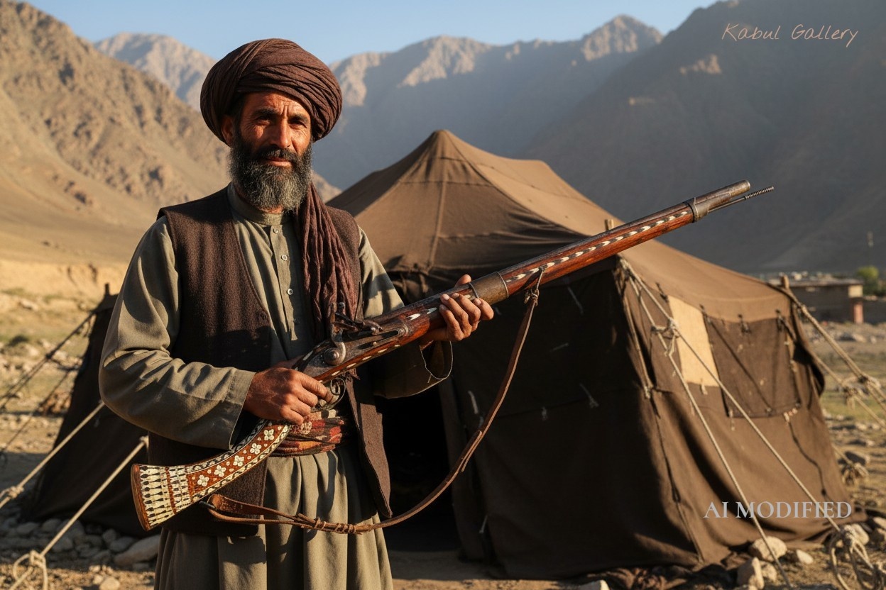 Vorderlader Steinschloßgewehr aus Afghanistan Nr:26C