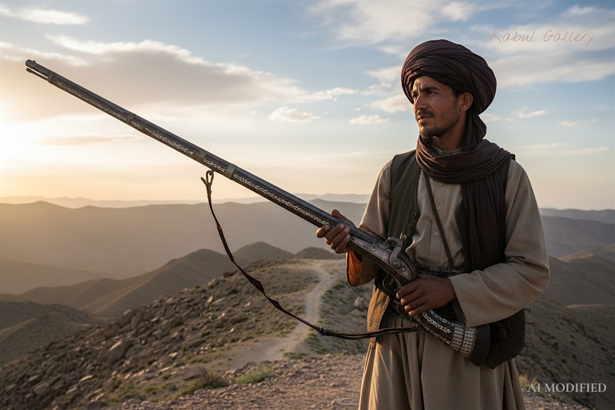 A short flintlock rifle (Djezail), Afganistan, 20th century No: 26B