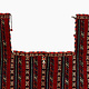 antik Turknenische Teppich PFERDEDECKE  -26