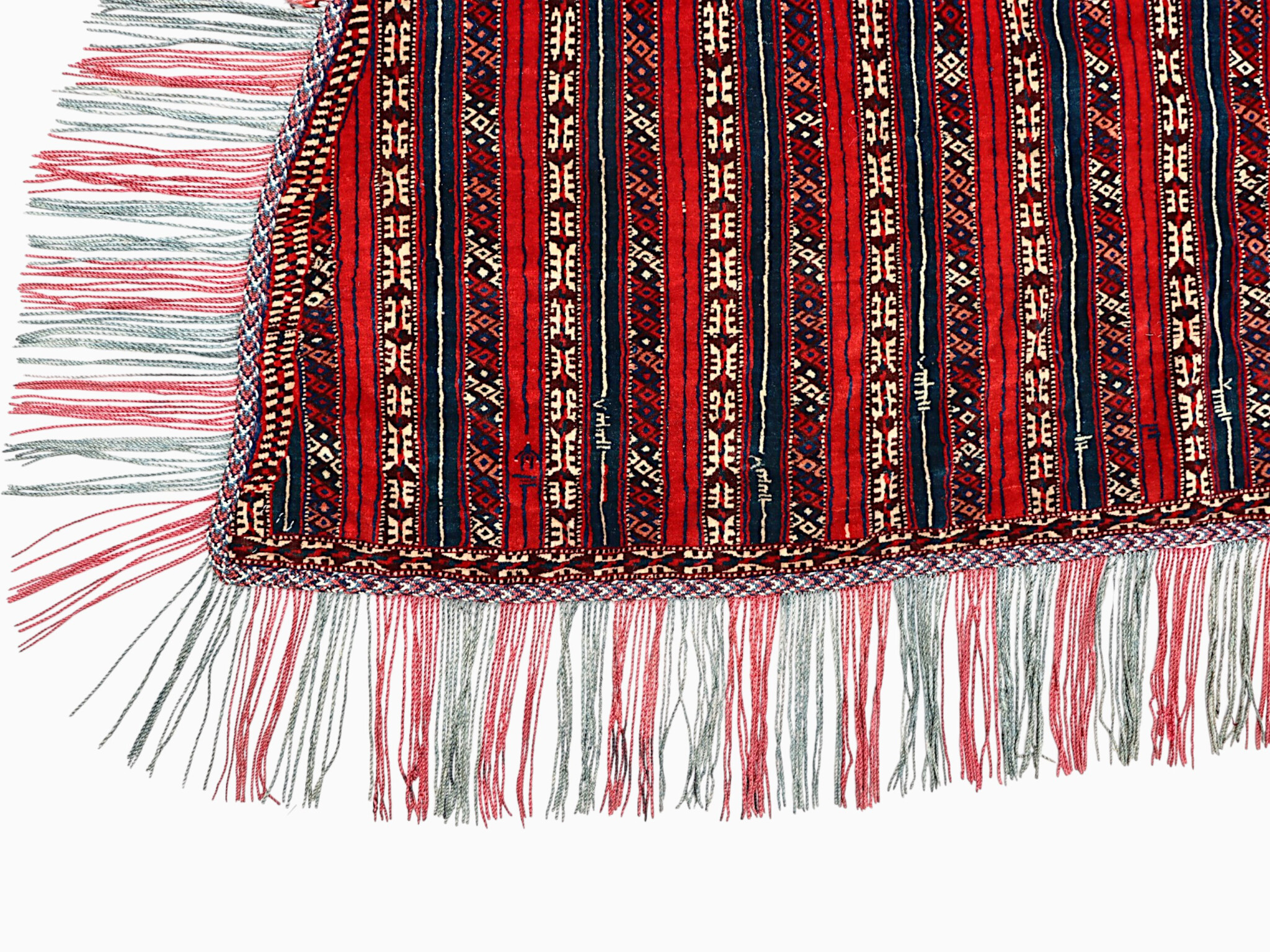 antik Turknenische Teppich PFERDEDECKE  -26