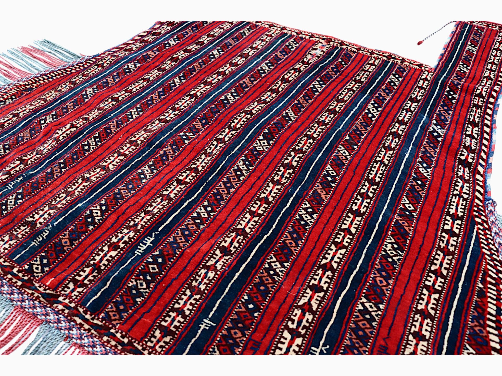 antique Turkmen carpet HORSE BLANKET,   26
