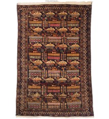 187x120 cm  original  Kriegsteppich aus Afghanistan – handgeknüpft Nr:2014/10