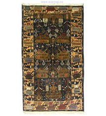 195 x 112 cm original  Kriegsteppich aus Afghanistan – handgeknüpft. Nr.23