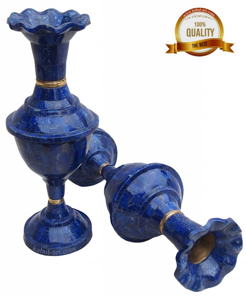 57 cm Exclusive Bodenvase Lapis Lazuli XXL