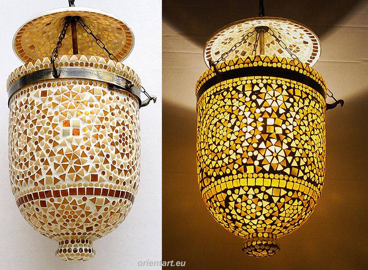 Glass Hundi Pendant Lamp With Single Fitting No:9