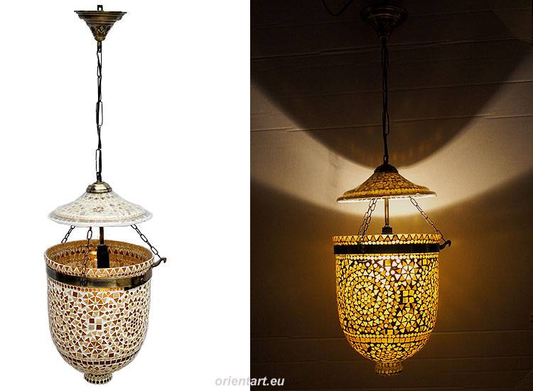 Glass Hundi Pendant Lamp With Single Fitting No:9