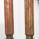 pair antique  orient solid hand-carved wooden Pillar column from Nuristan Afghanistan Pakistan  No-B