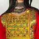 Afghani Nomaden Kleid  Tracht Rot/16