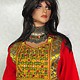 Original Afghan women hand embroidered nomadic Kuchi Ethnic dress from Afghanistan Red/16