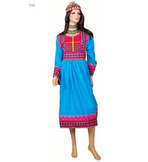 Afghan Nomadic Tribaldance woman's dress  turquoise 21