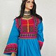 Afghani Nomaden Kleid  Tracht Türkis-blau 22