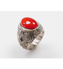 Karneol Amulett ring Nr:226