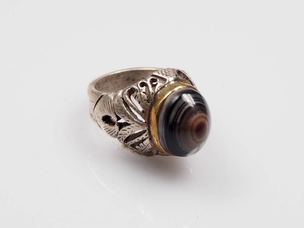 Augenachat ring Nr:241