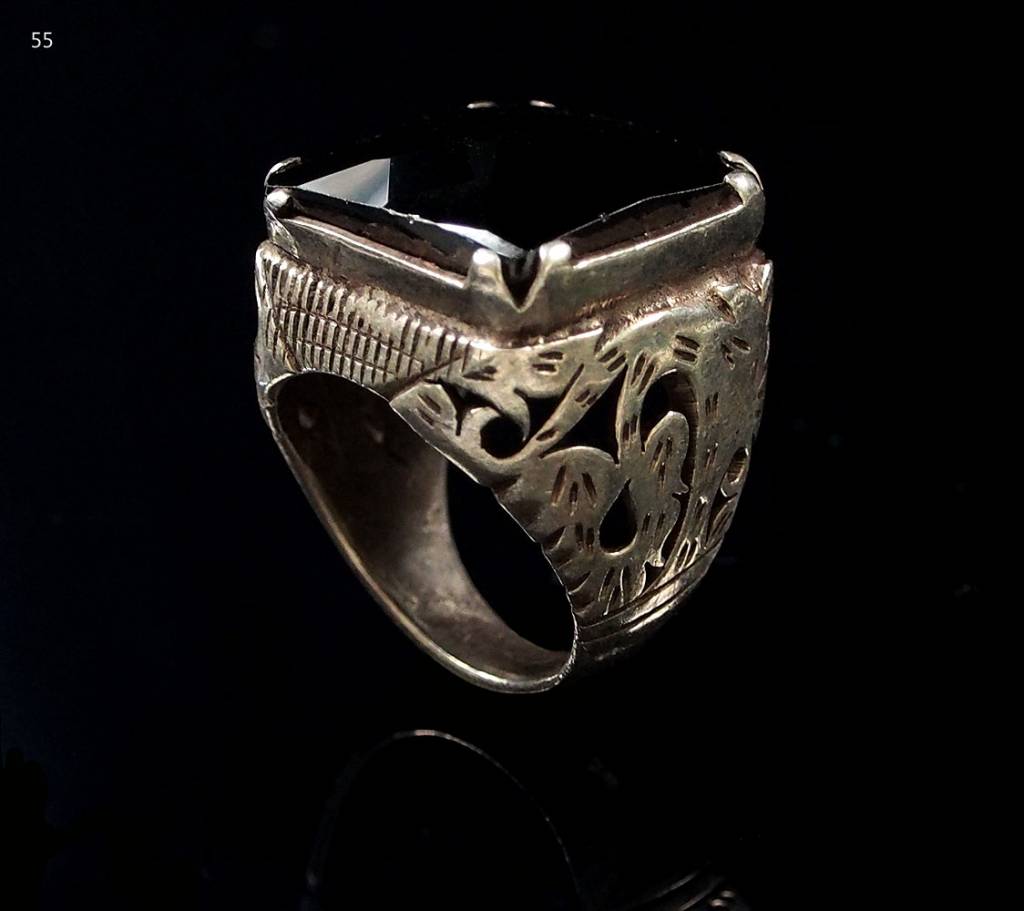 antik  hematite ring Nr:55