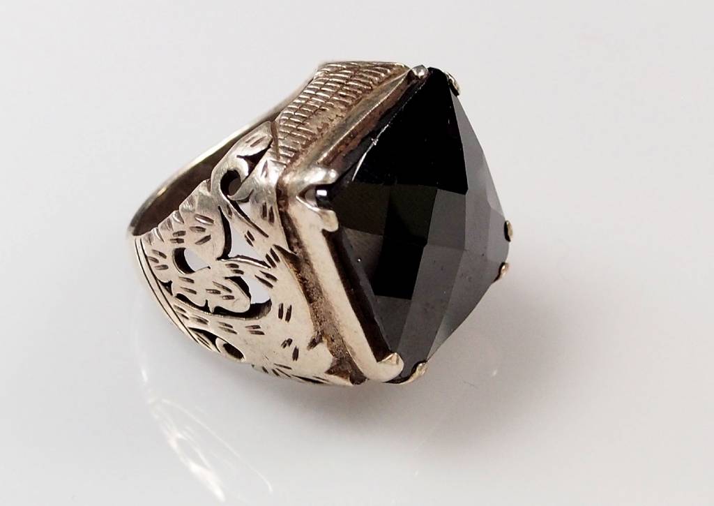 antik  hematite ring Nr:55