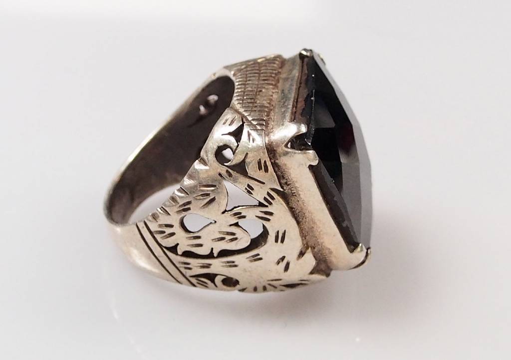 antik  hematite ring Nr:55