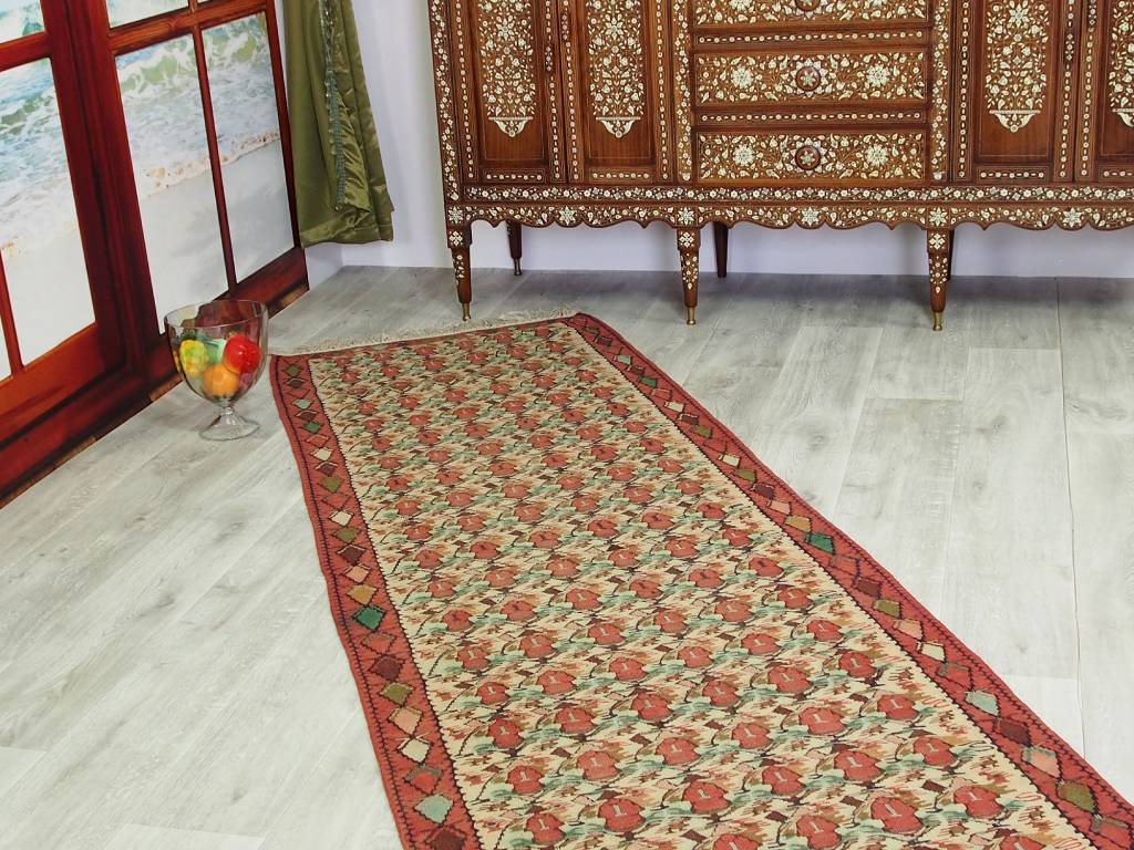 390x85  Afghan Flur teppich hallway runner rug Kilim No:444