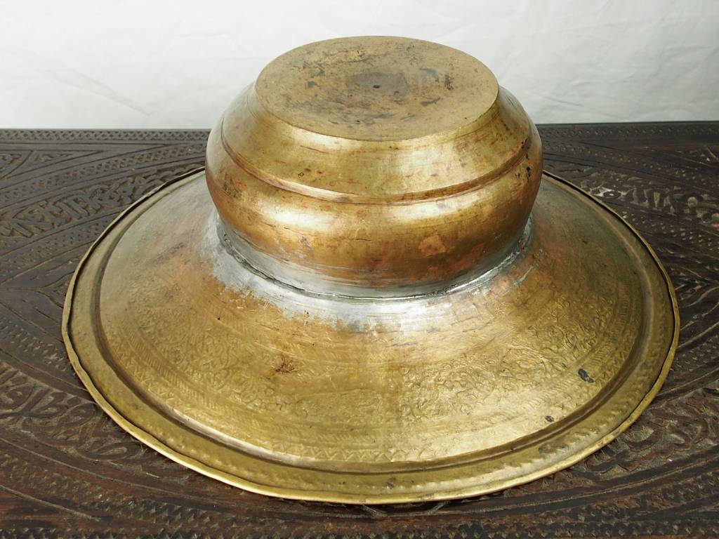 Antique Hand Crafted Engraved Hammered Brass Pitcher Ewer No:16/A