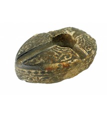 Sehr seltener geschnitzt alabaster Stein Öllampe aus Gazni Afghanistan No: 7