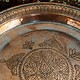 38 cm Antique ottoman orient Islamic Hammer Engraved copper Tray Plate from Afghanistan K26