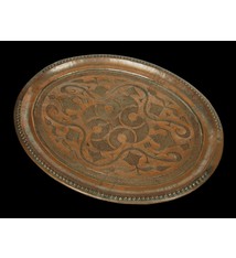 48x37 cm antik Massiv Kupfer Tablett No:K28