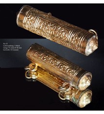 Antik Turkmen Silber Perlen vergoldet